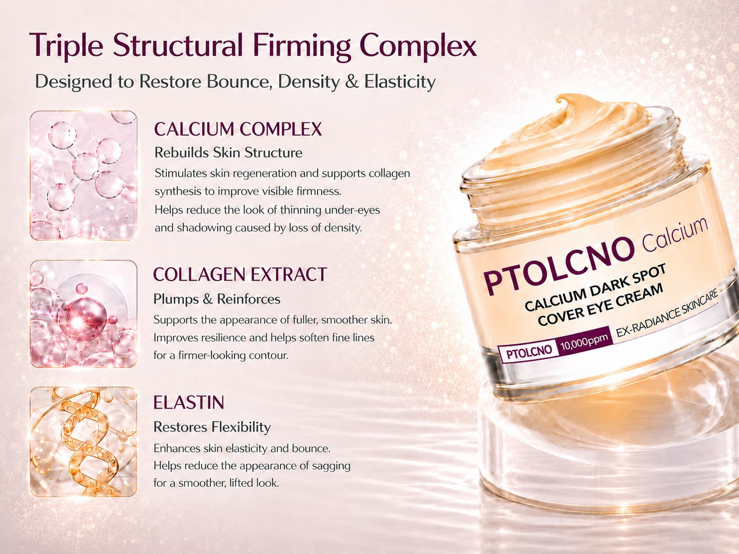🔥LAST DAY 50% OFF!!Ptolcno Korean Calcium Dark Spot Eye Cream