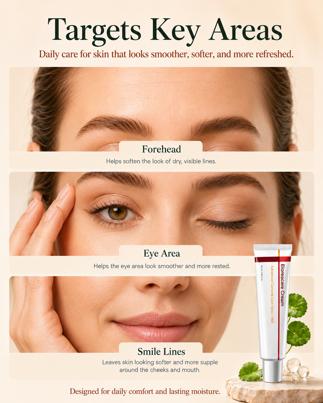 ⏳Eloreacare  Cream-Hydrating Anti-Aging Cream for Fine Lines, Dryness & Sensitive Skin