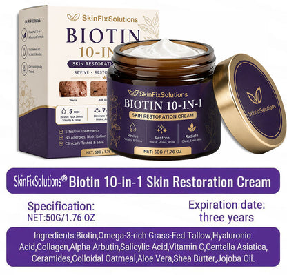 𝙎𝙠𝙞𝙣𝙁𝙞𝙭𝙎𝙤𝙡𝙪𝙩𝙞𝙤𝙣𝙨® Biotin 10-in-1 Skin Restoration Cream 🍀